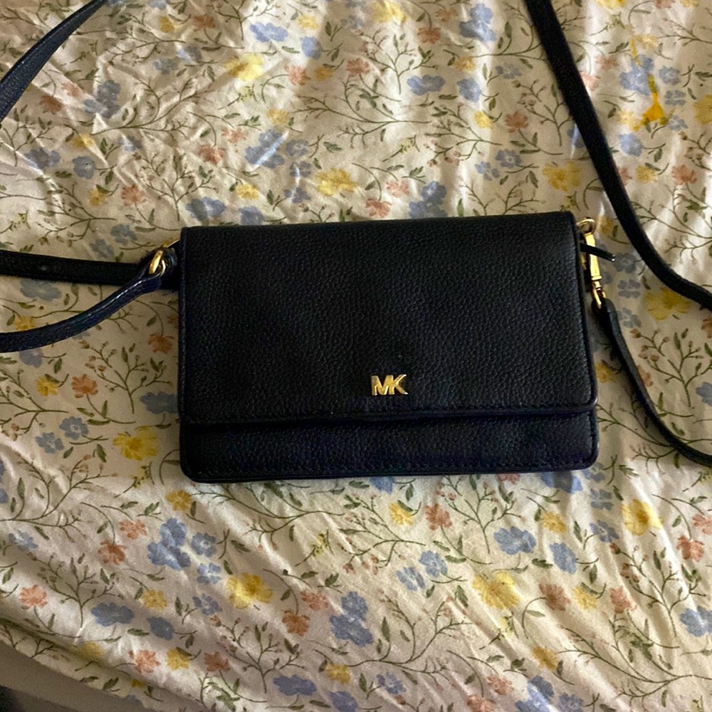 Black wallet purse